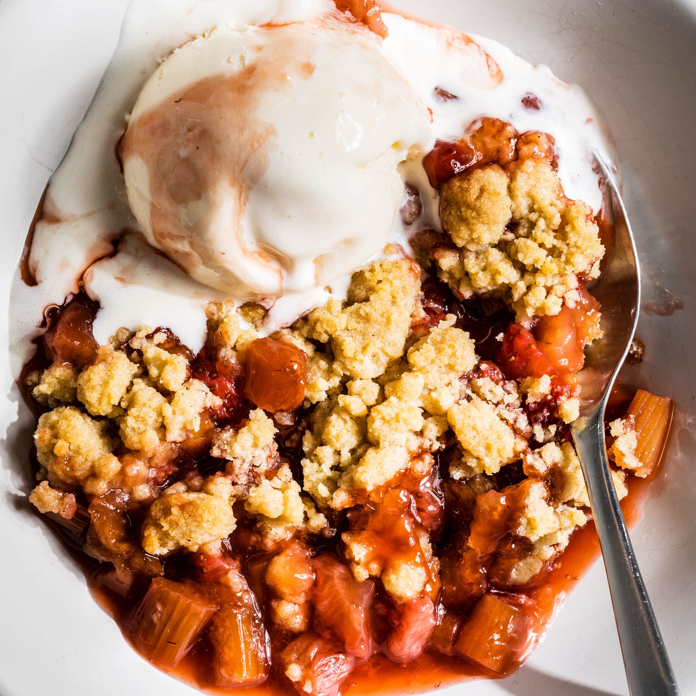 Strawberry-Rhubarb Crisp | America's Test Kitchen