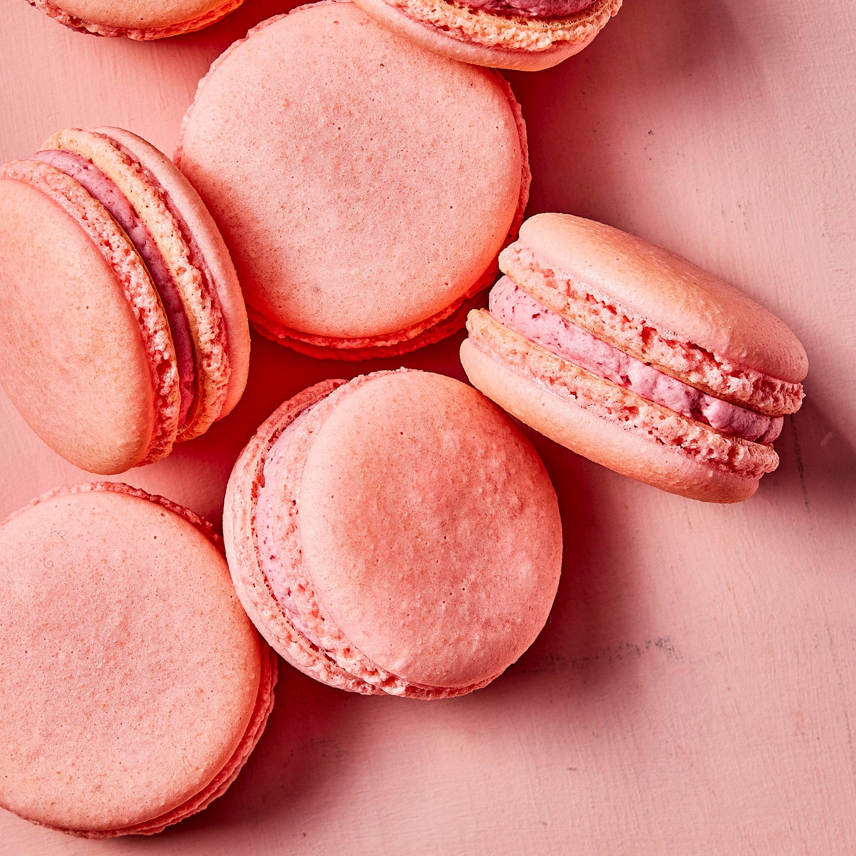 Macarons with Strawberry-Cardamom Buttercream