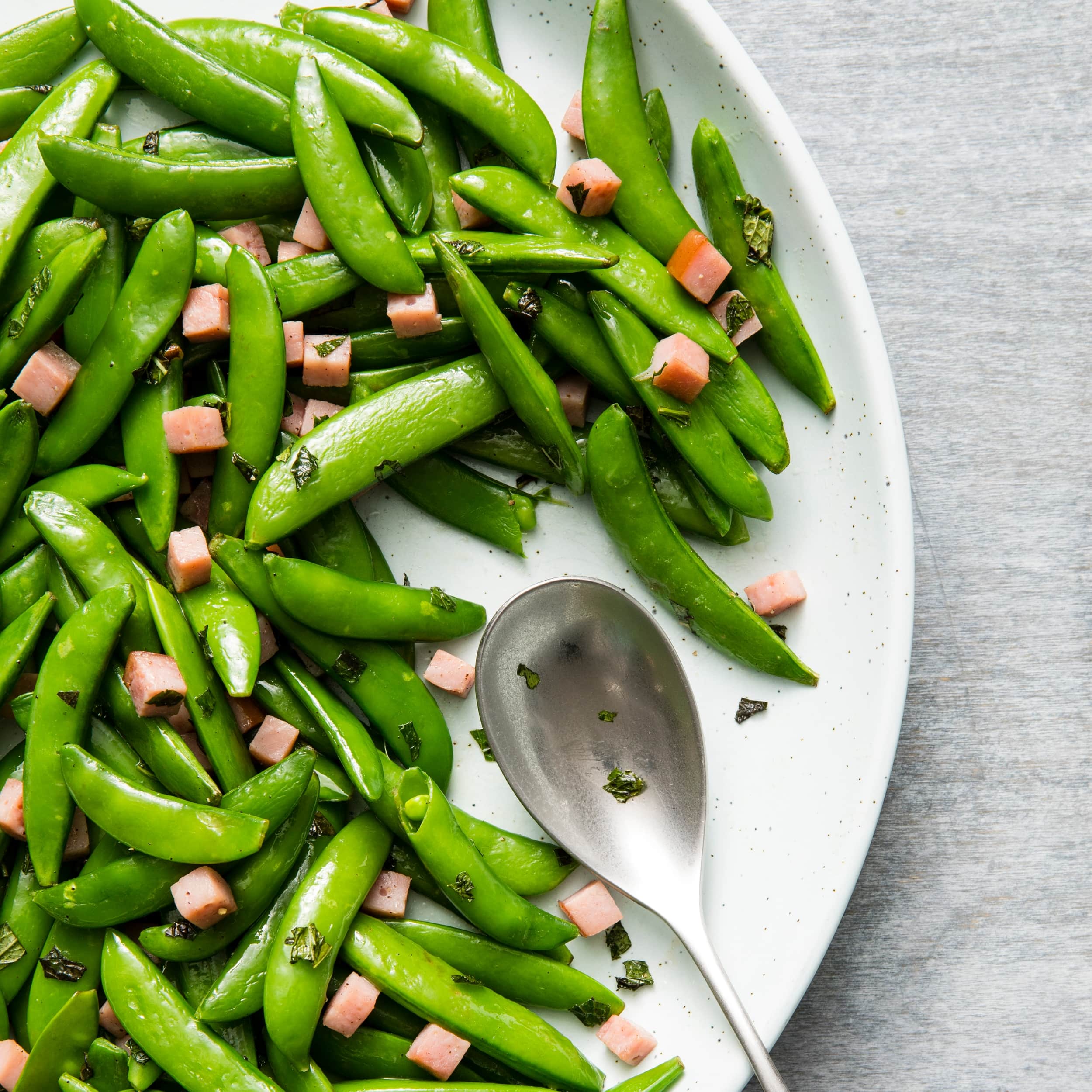 Sugar Snap Peas with Ham and Mint | America's Test Kitchen