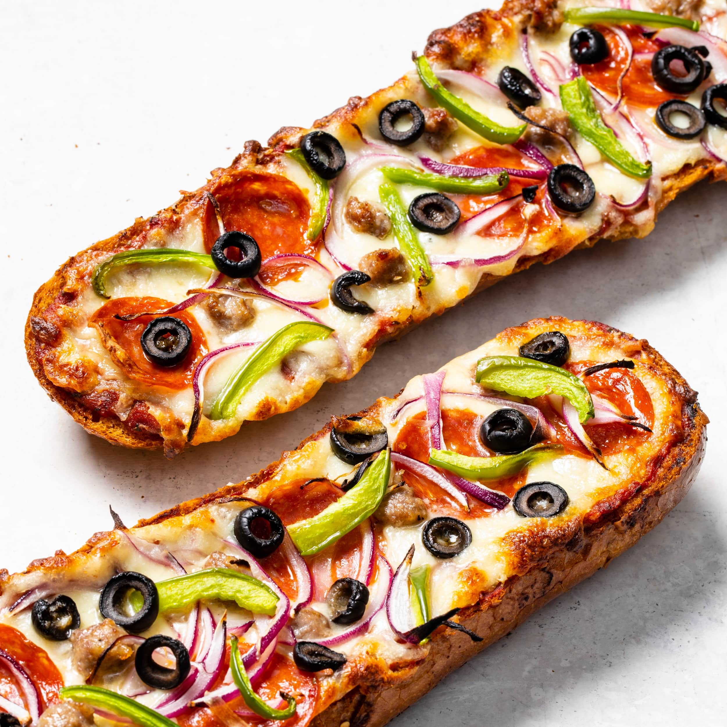 Supreme French Bread Pizza | America's Test Kitchen