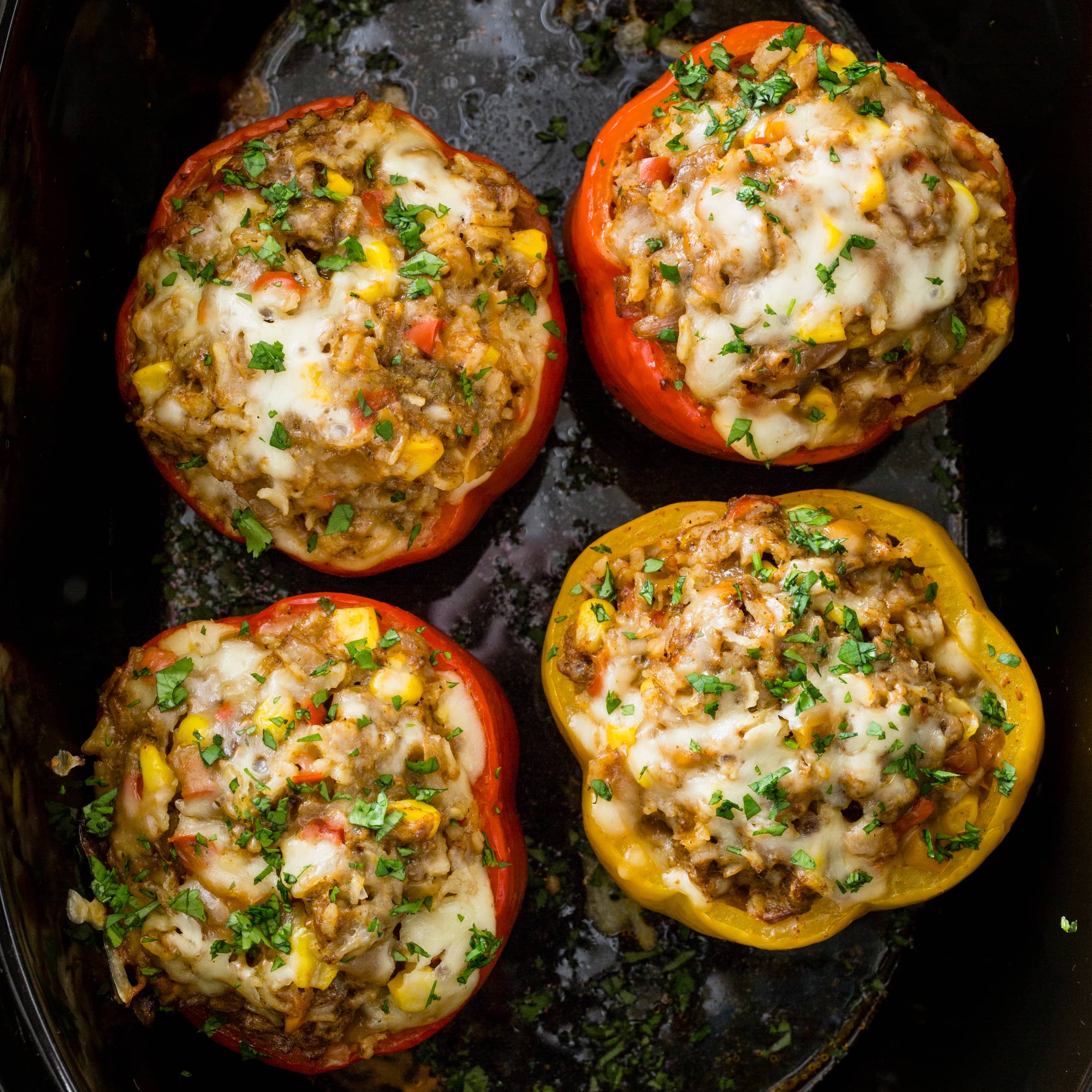 Slow-Cooker Tex-Mex Stuffed Bell Peppers