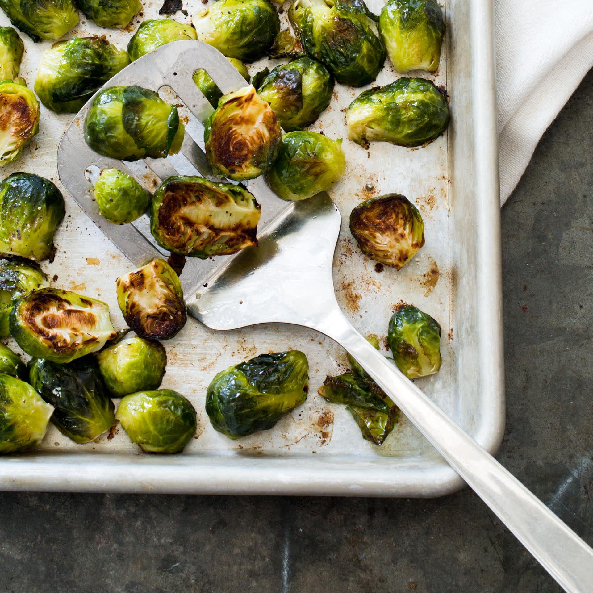 Toaster-Oven Roasted Brussels Sprouts