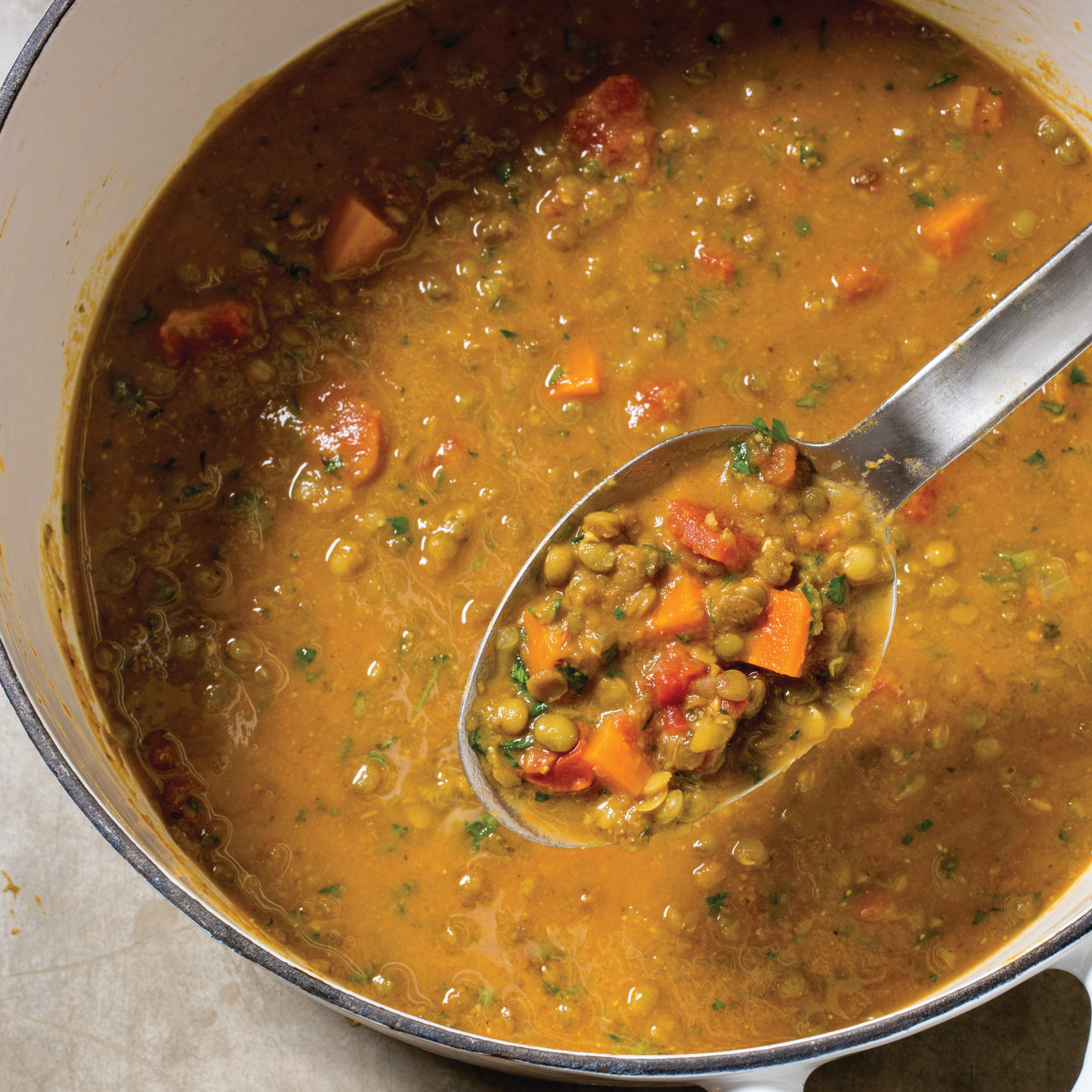 Hearty Lentil Soup with Fragrant Spices