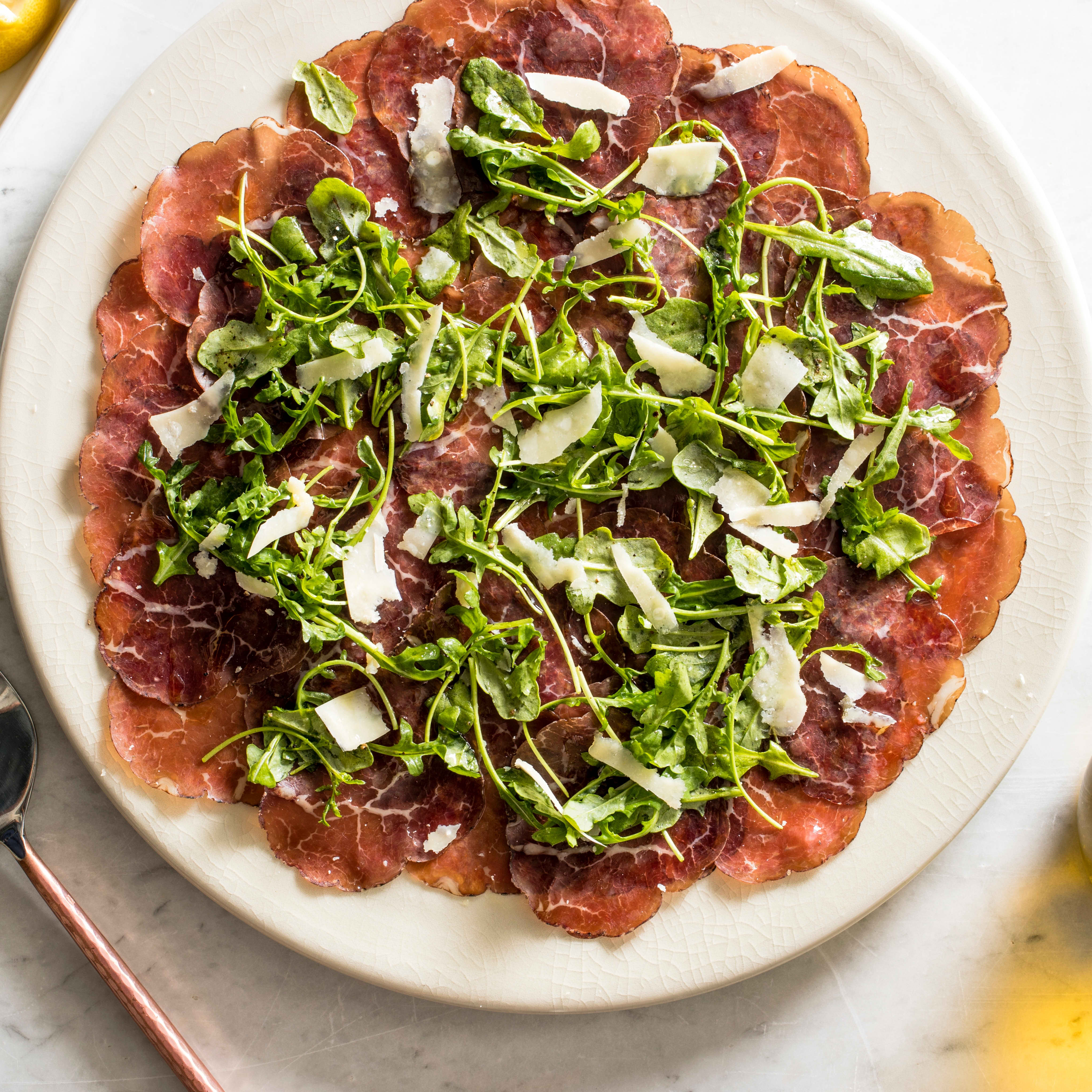 Dry-Aged Beef with Arugula and Parmigiano
