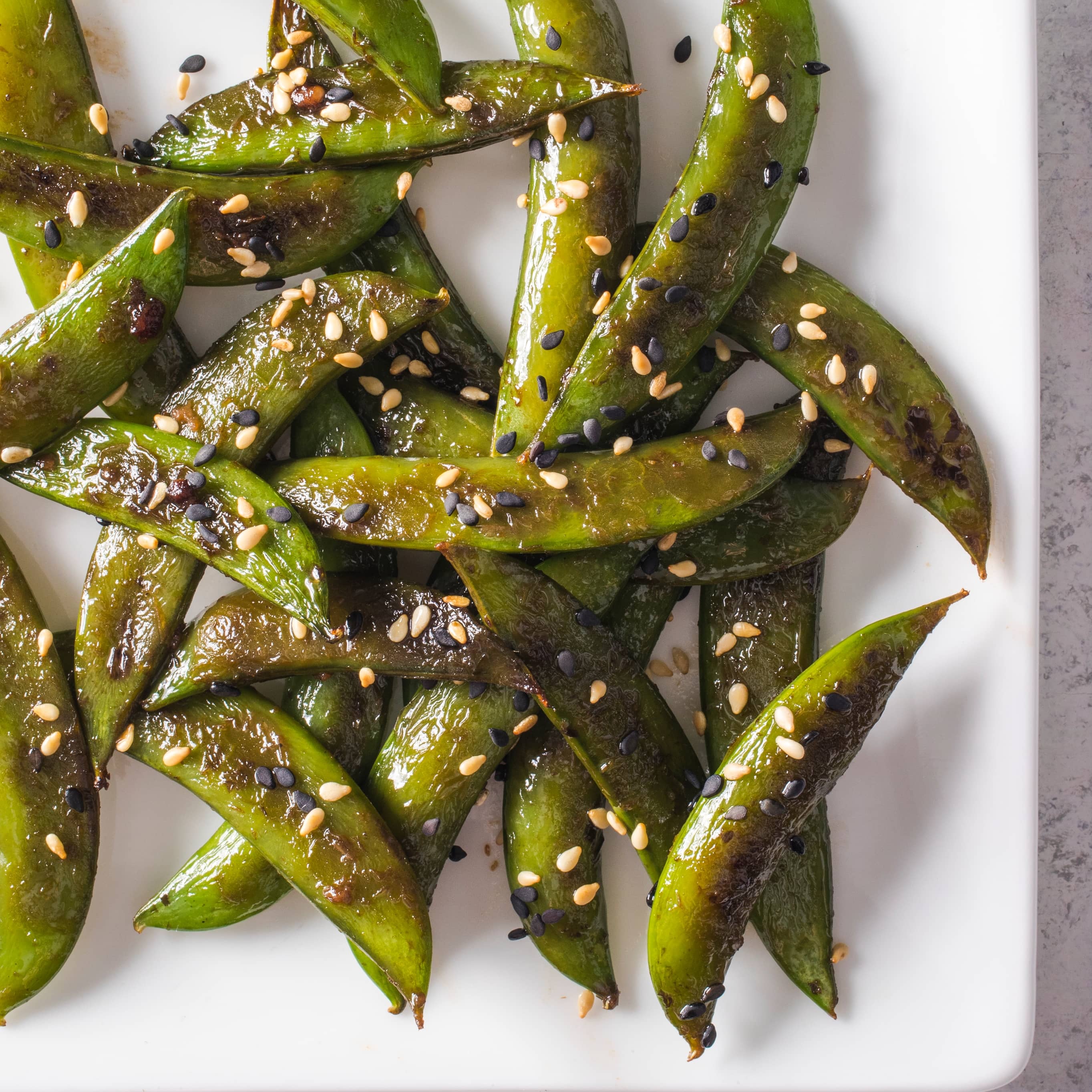 Skillet-Roasted Sugar Snap Peas