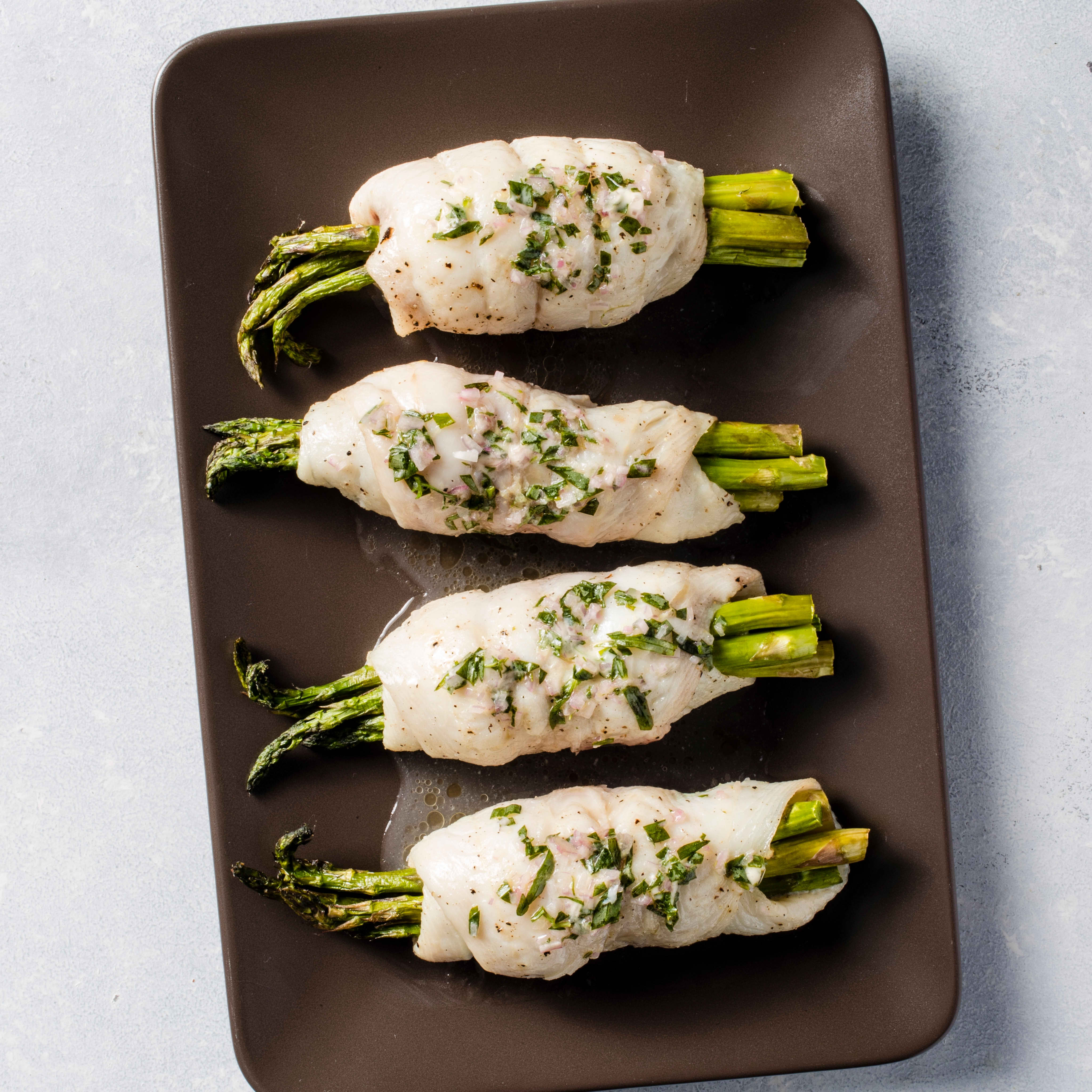Air-Fryer Sole and Asparagus Bundles with Tarragon Butter | America's Test Kitchen