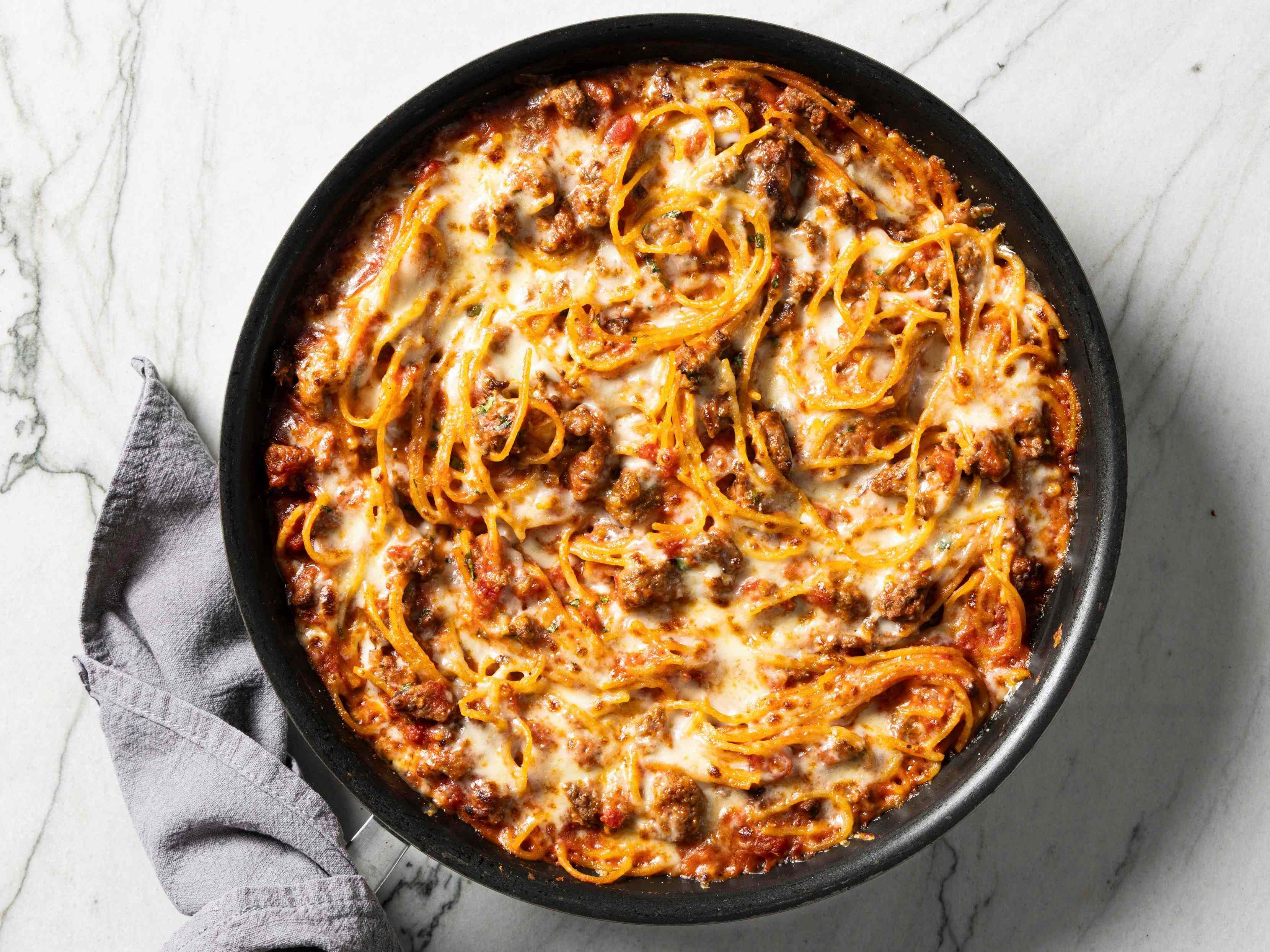 Skillet-Baked Spaghetti | America's Test Kitchen