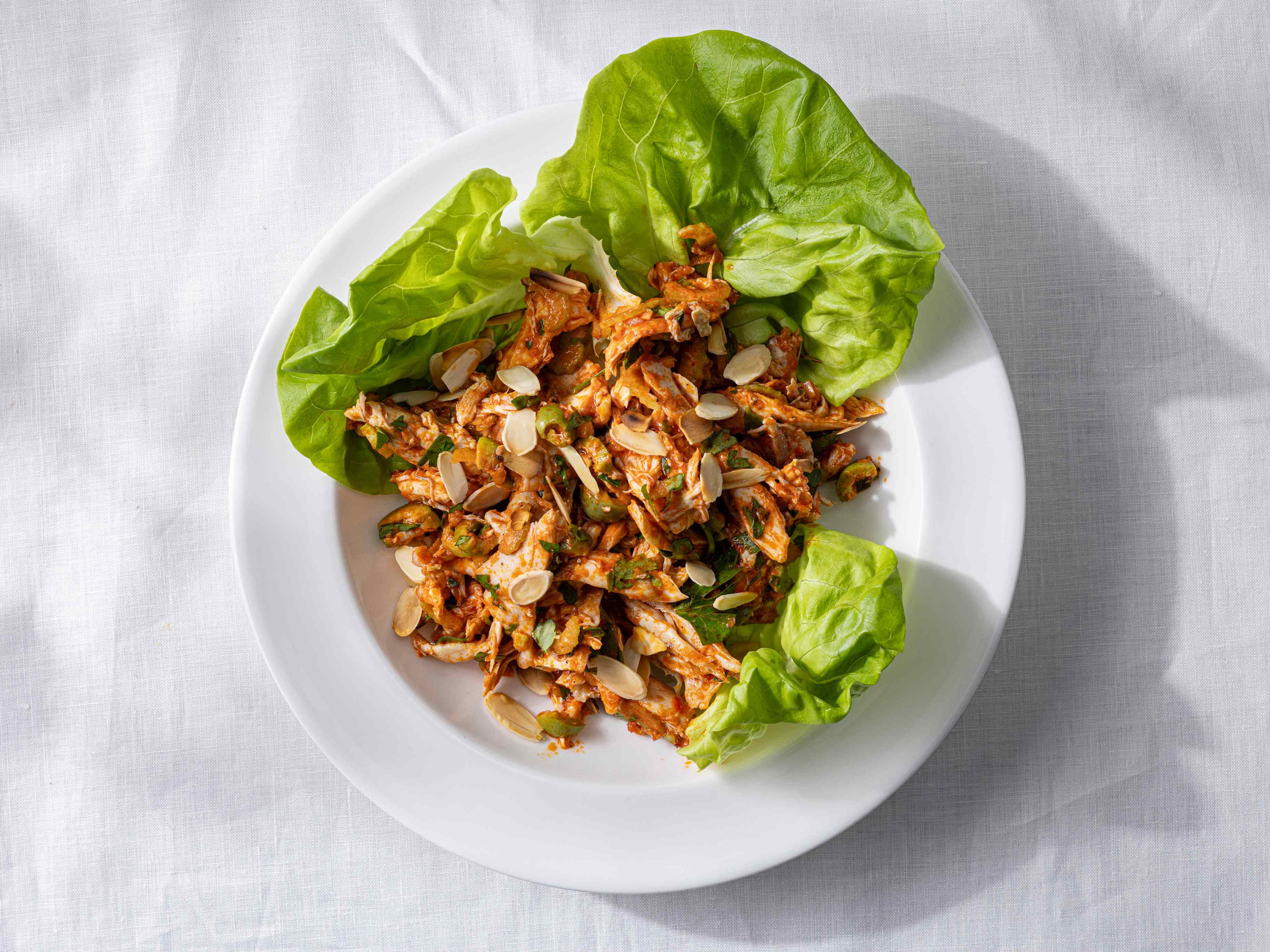 Spanish-Style Chicken Salad with Roasted Red Pepper Dressing | America's Test Kitchen