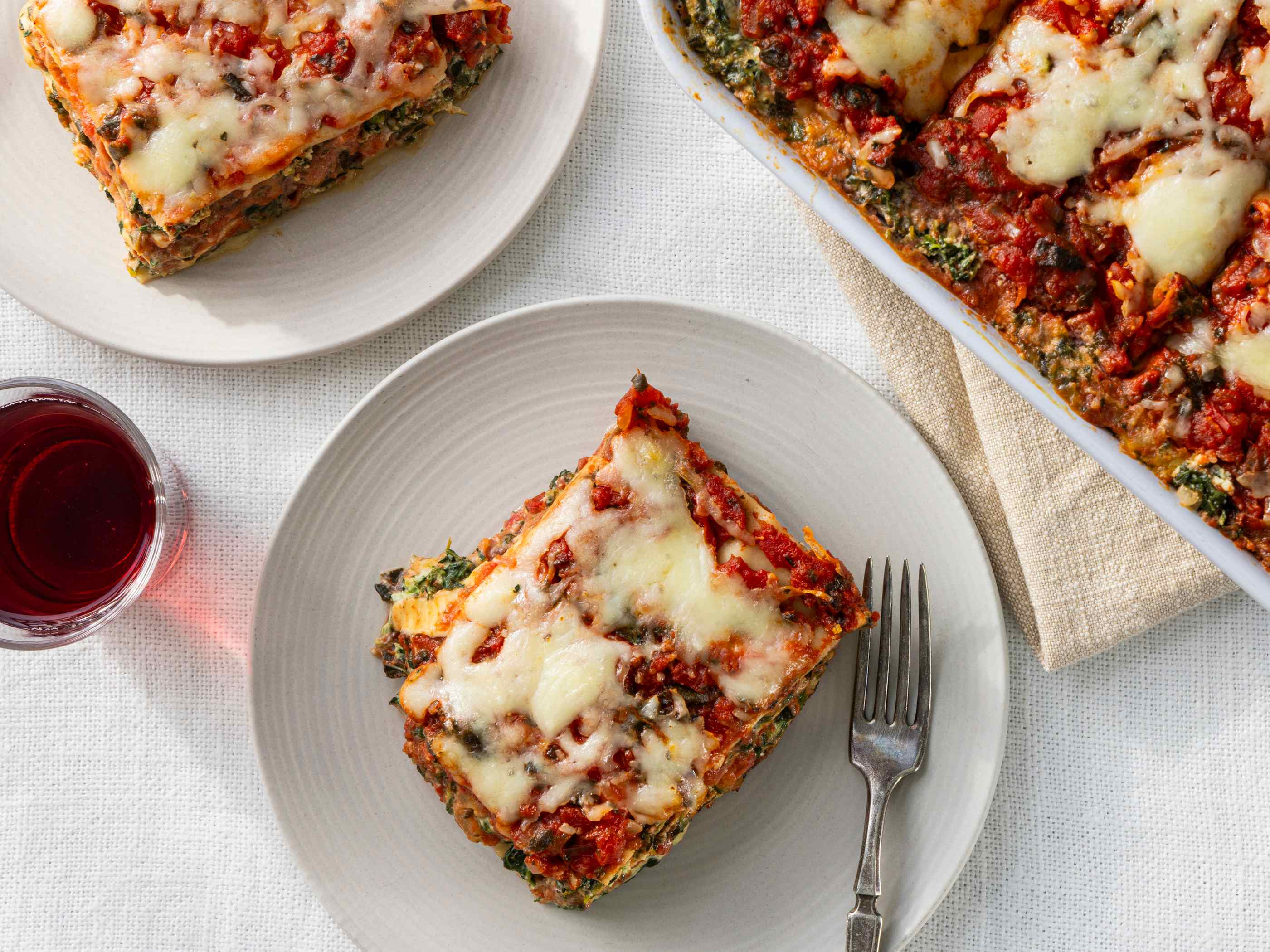 Spinach and Tomato Lasagna