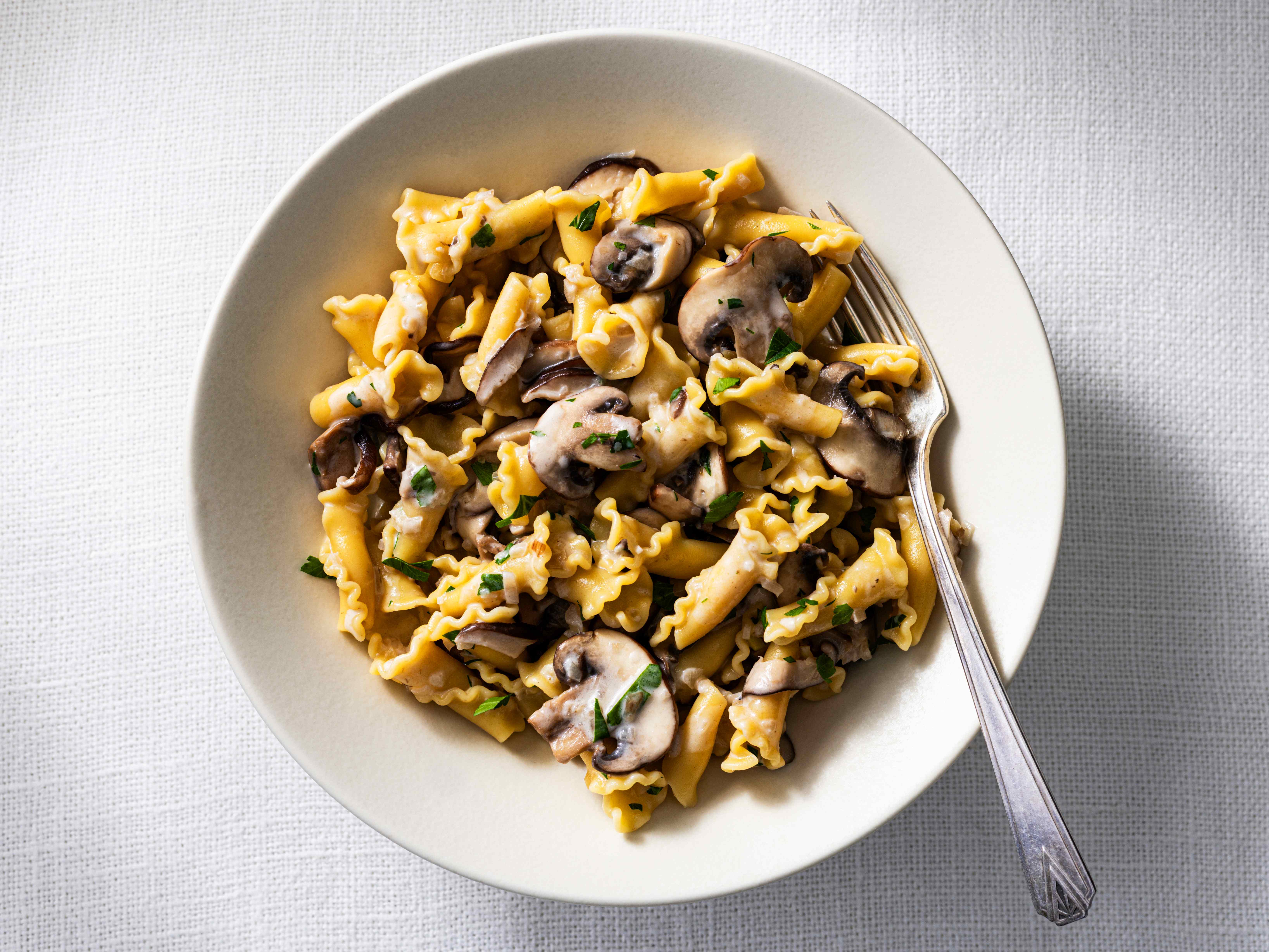 Pasta with Sauteed Mushrooms and Thyme | America's Test Kitchen