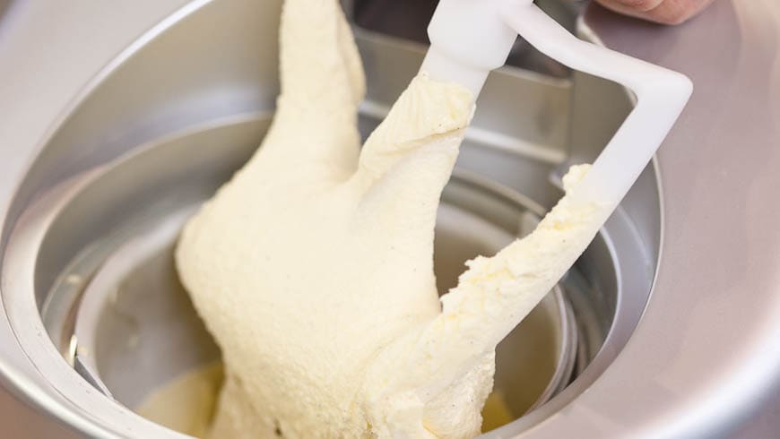 The Process of Making Ice Cream on a Street Ice Cream Maker. Instant Ice  Cream Preparation with a Spatula. Stock Photo - Image of chef, preparing:  149039890