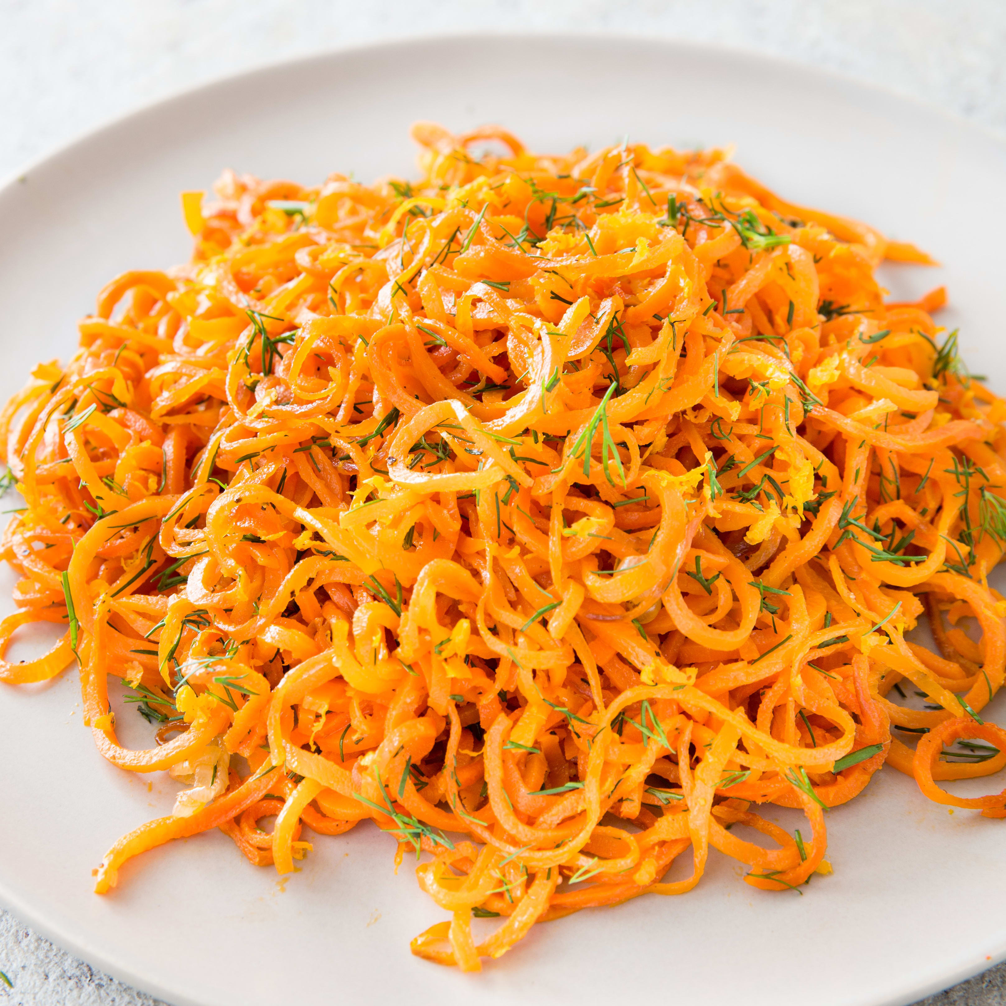 Paleo Roasted Carrot “Noodles” America's Test Kitchen