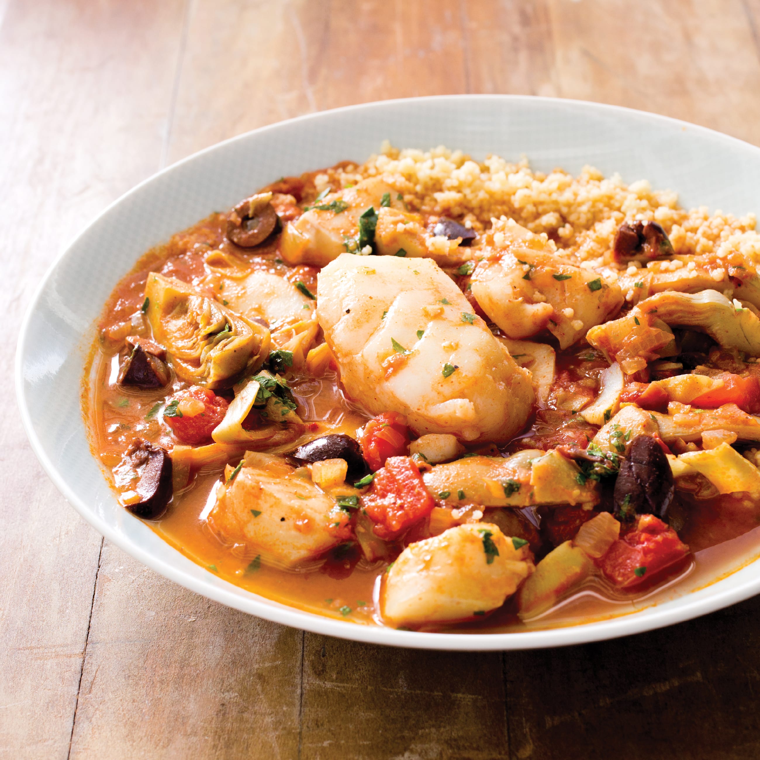 Slow-Cooker Moroccan Fish Tagine with Artichoke Hearts ...