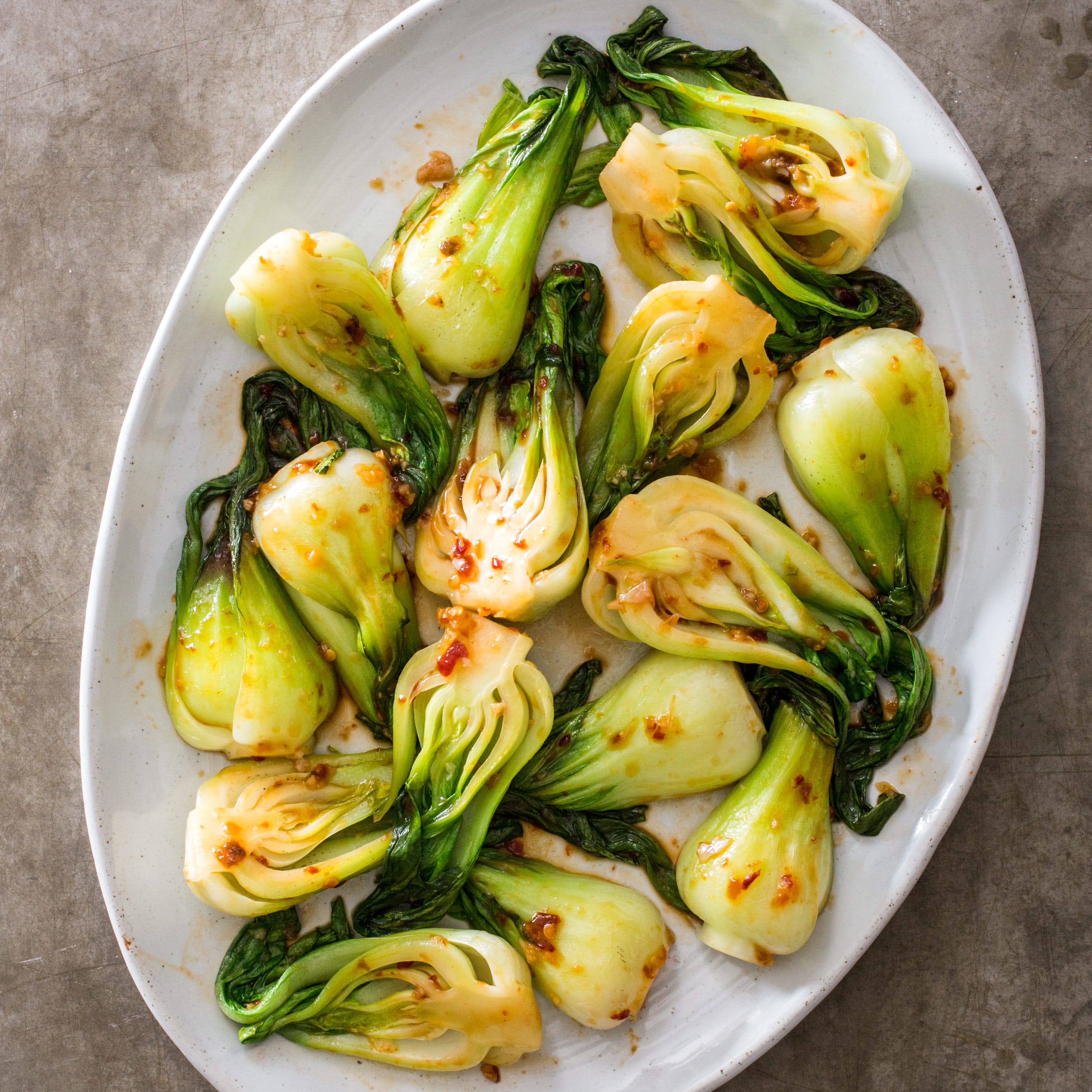 Sautéed Baby Bok Choy with ChiliGarlic Sauce Cook's Illustrated