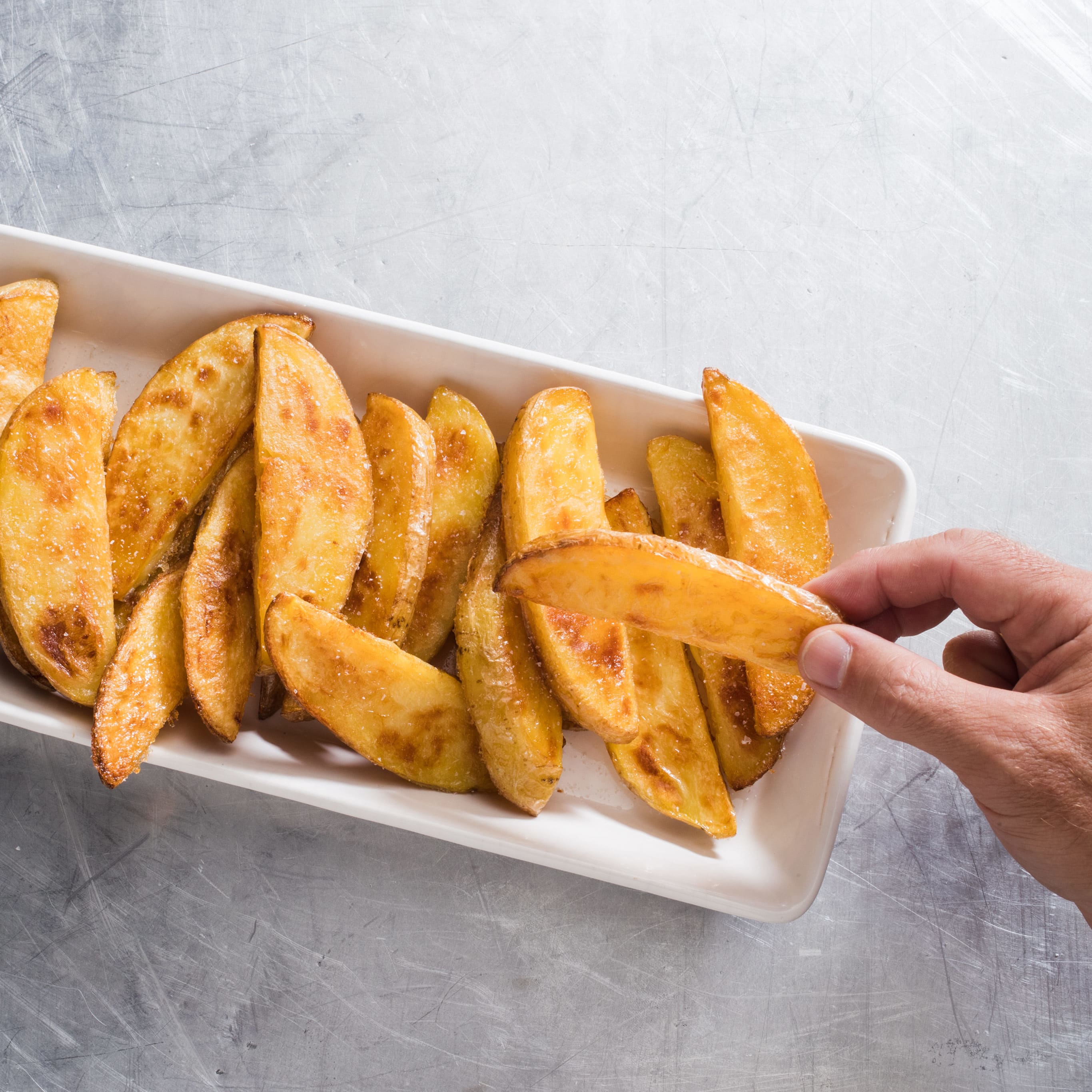 Crispy Baked Potato Wedges Cornstarch Really Good Oven Fries