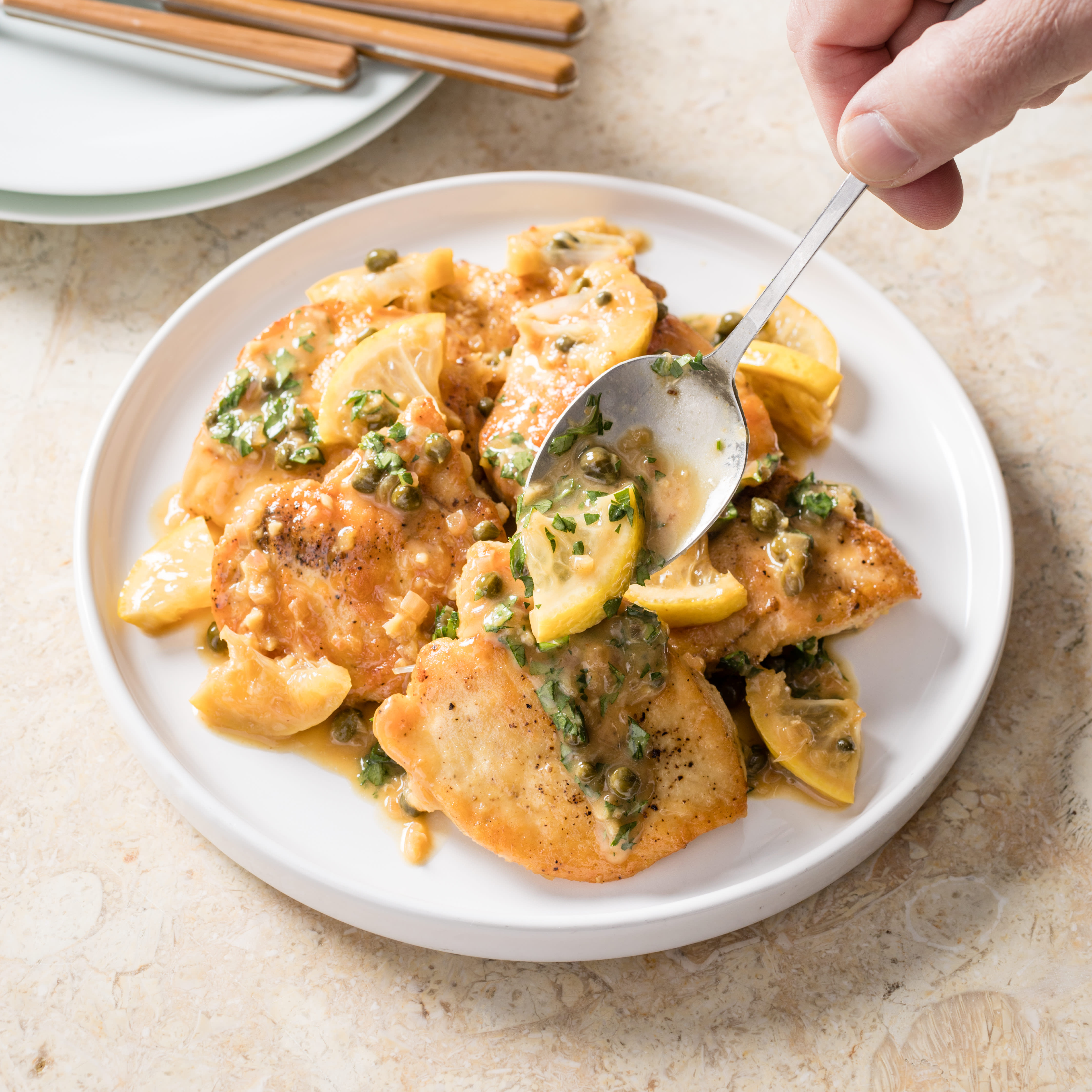 Chicken Piccata For Two