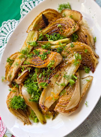 roasted fennel with orange honey dressing Roasted Fennel with Orange-Honey Dressing