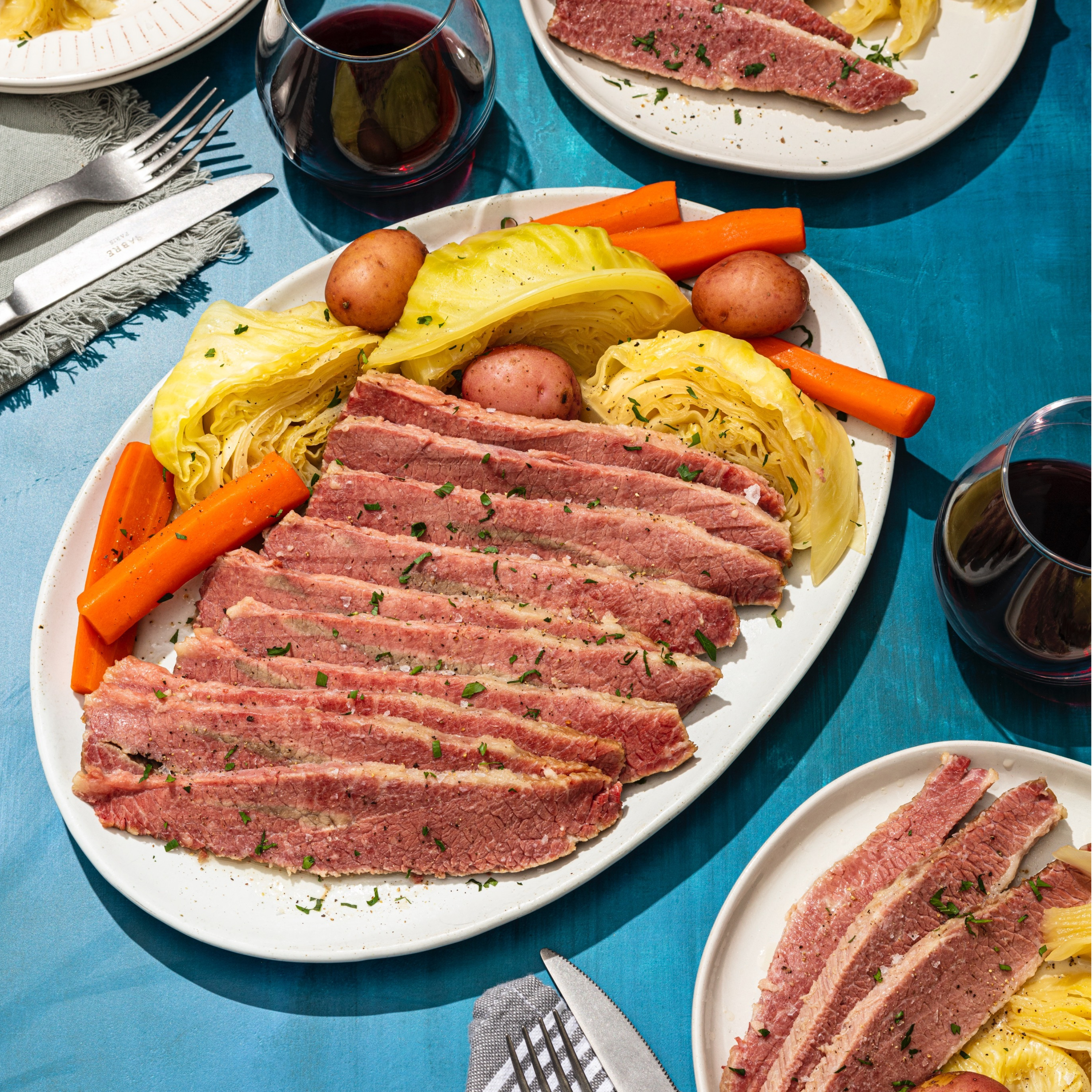 Home-Corned Beef with Vegetables