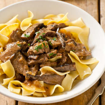 Reduced-Fat Beef Stroganoff | Cook's Country