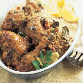 Chicken with Lemons and Olives (Djej Emshmel)