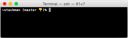 zsh example