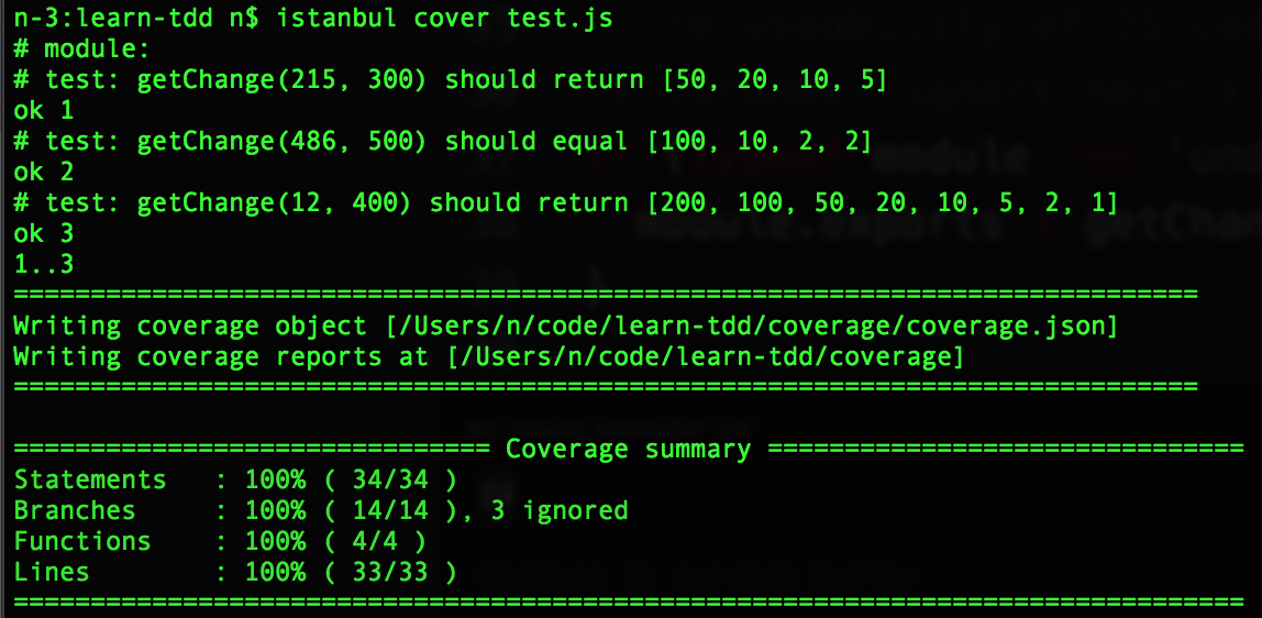 server-side-command-line-test-run-with-istanbul-100-percent-coverage