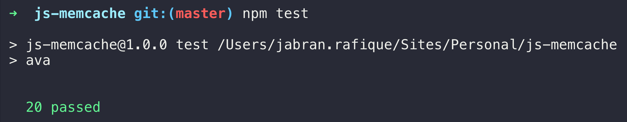 https://github.com/jabranr/js-memcache