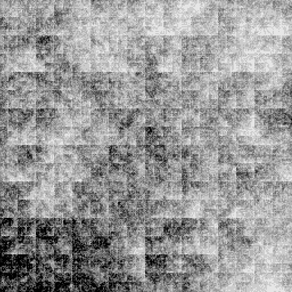 Array mapped to an image