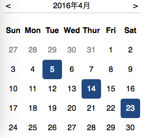 simple calendar