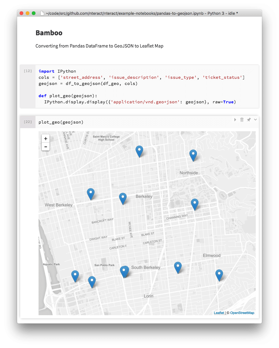 nteract geojson