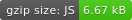 JS gzip size