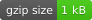 gzip size