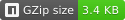 gzip size