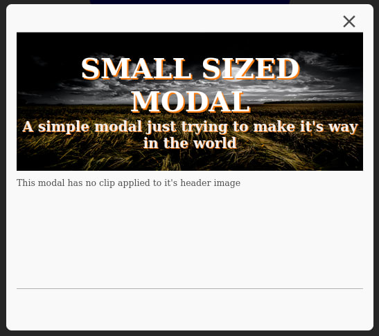 Small Modal Screenshot