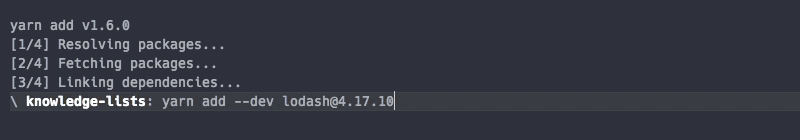 Yarn install Yarn install