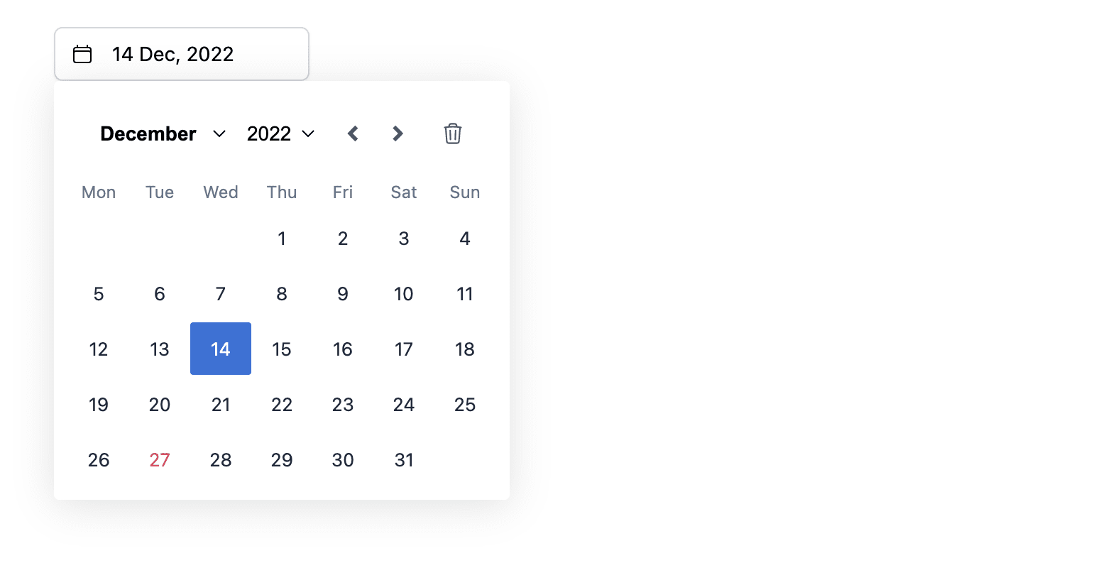 DatePicker