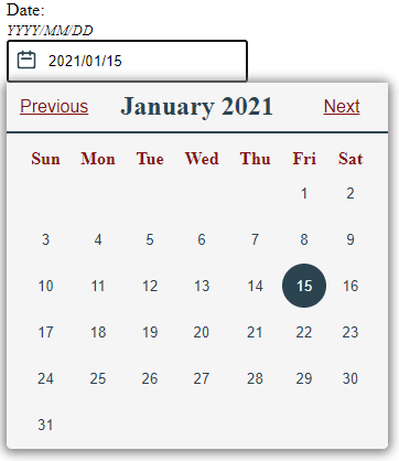 DatePicker