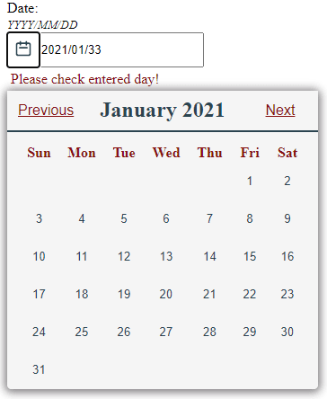 DatePicker