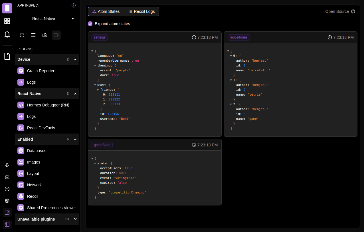 Atom States Dark