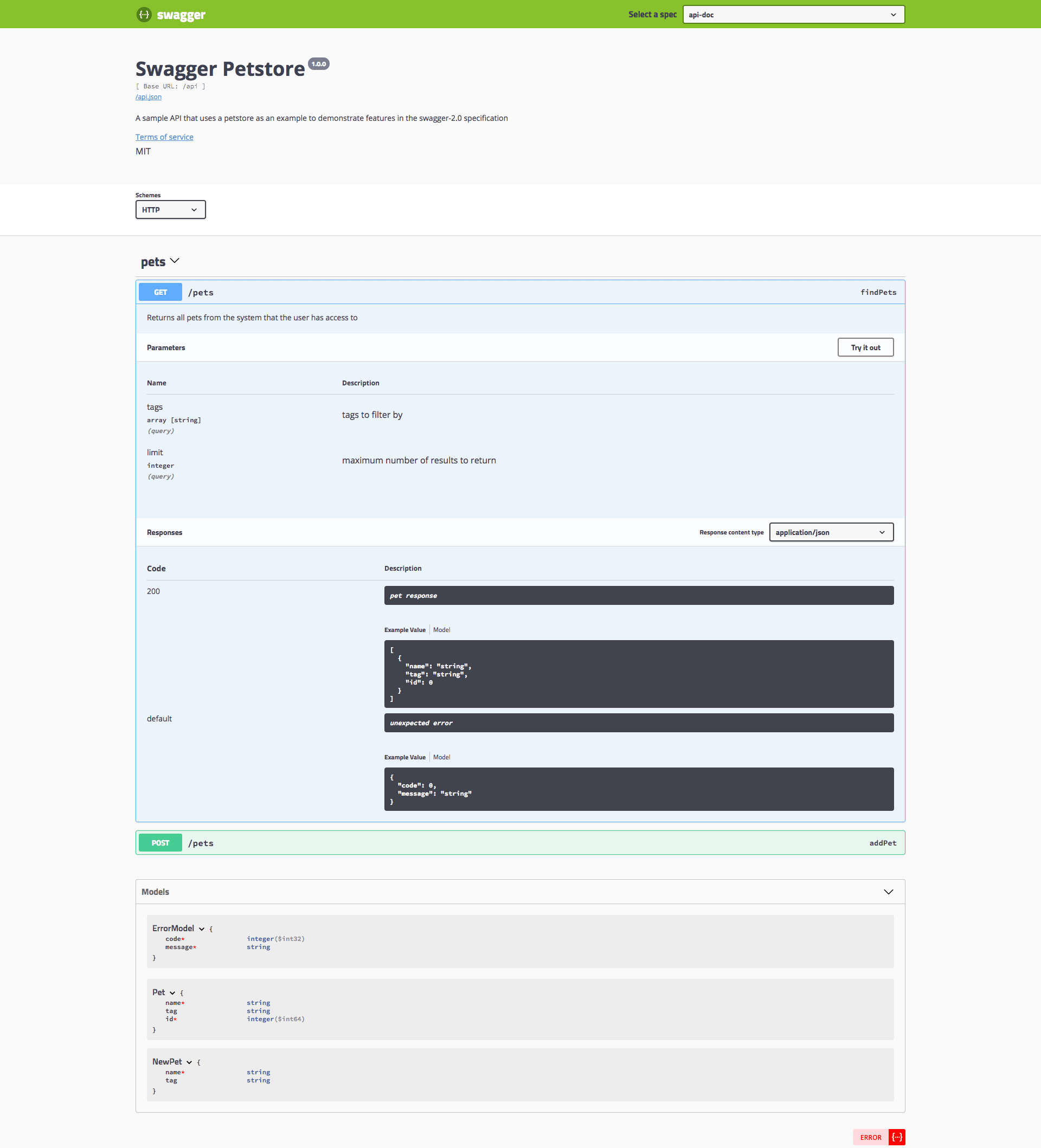 Api Explorer