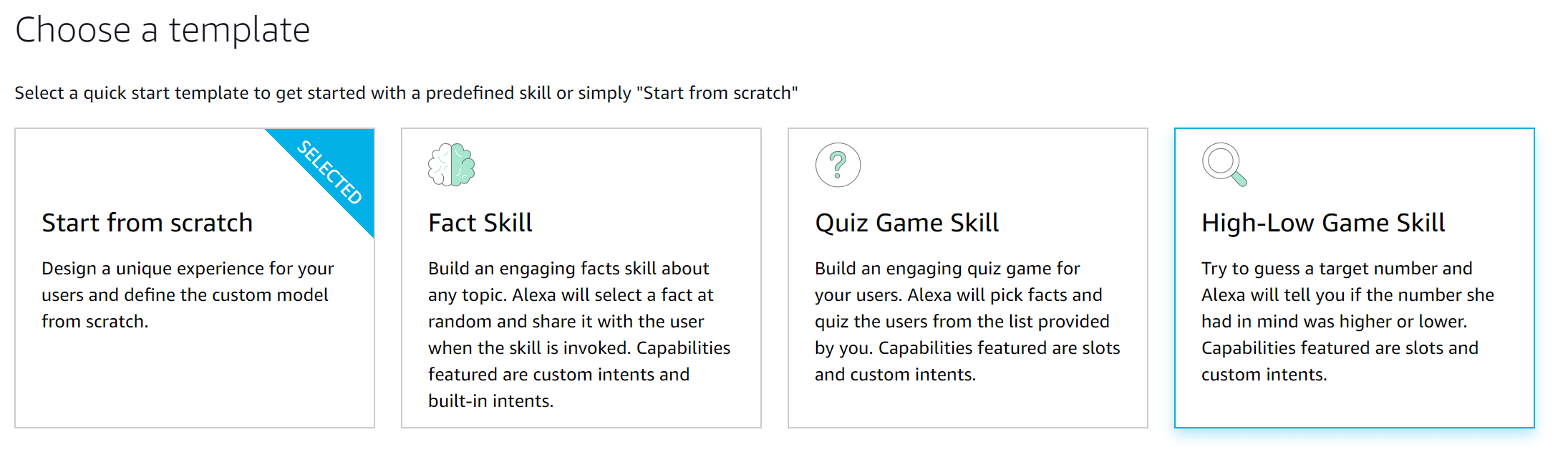 Skill template