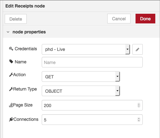 Node Settings