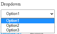 Openend dropdown