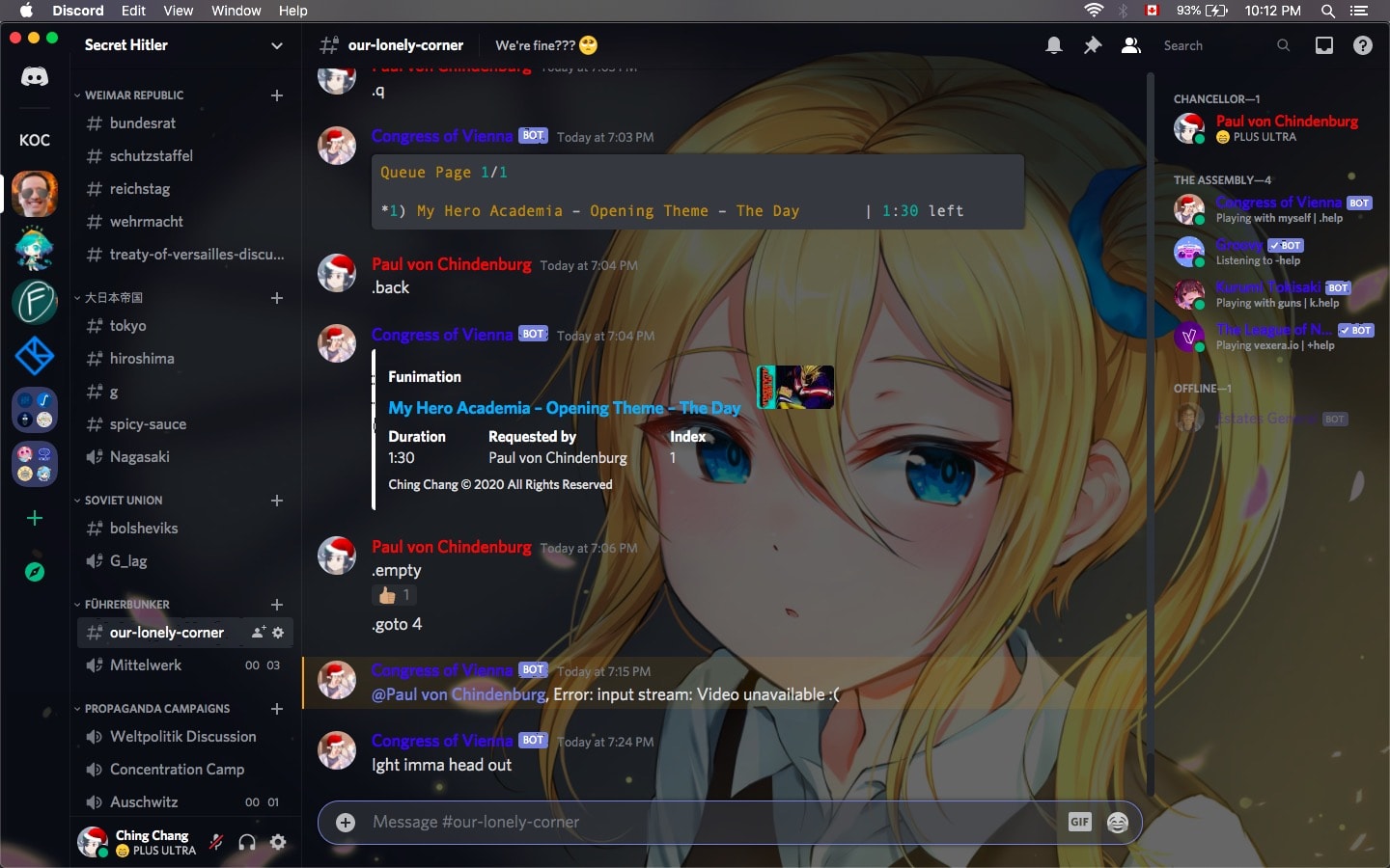 Discord Hayasaka Theme