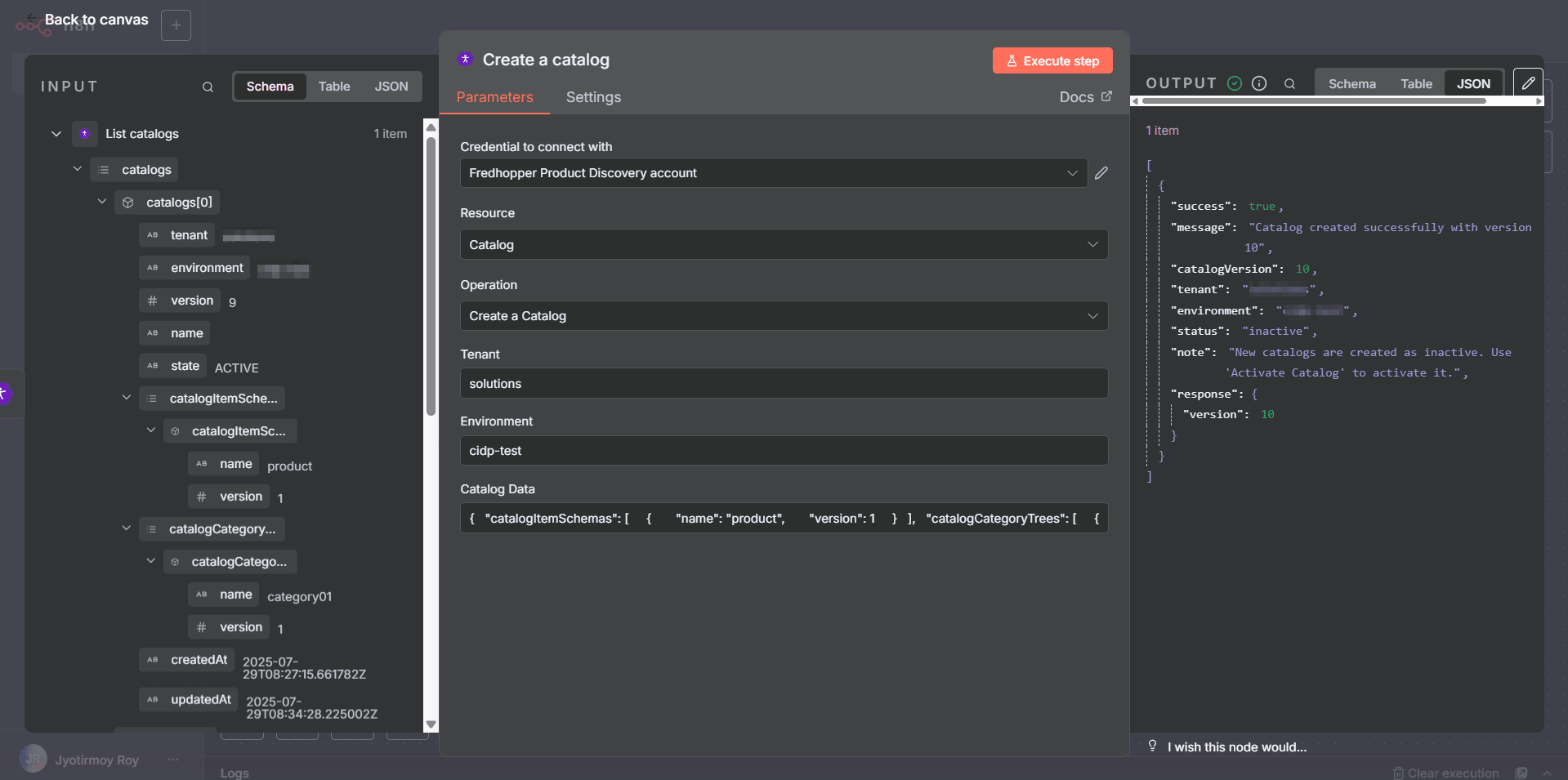 The result of /items POST The result of /items POST