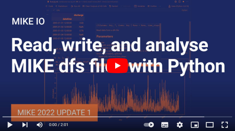 MIKEIO. Read, write and analyze MIKE dfs files with Python on Vimeo