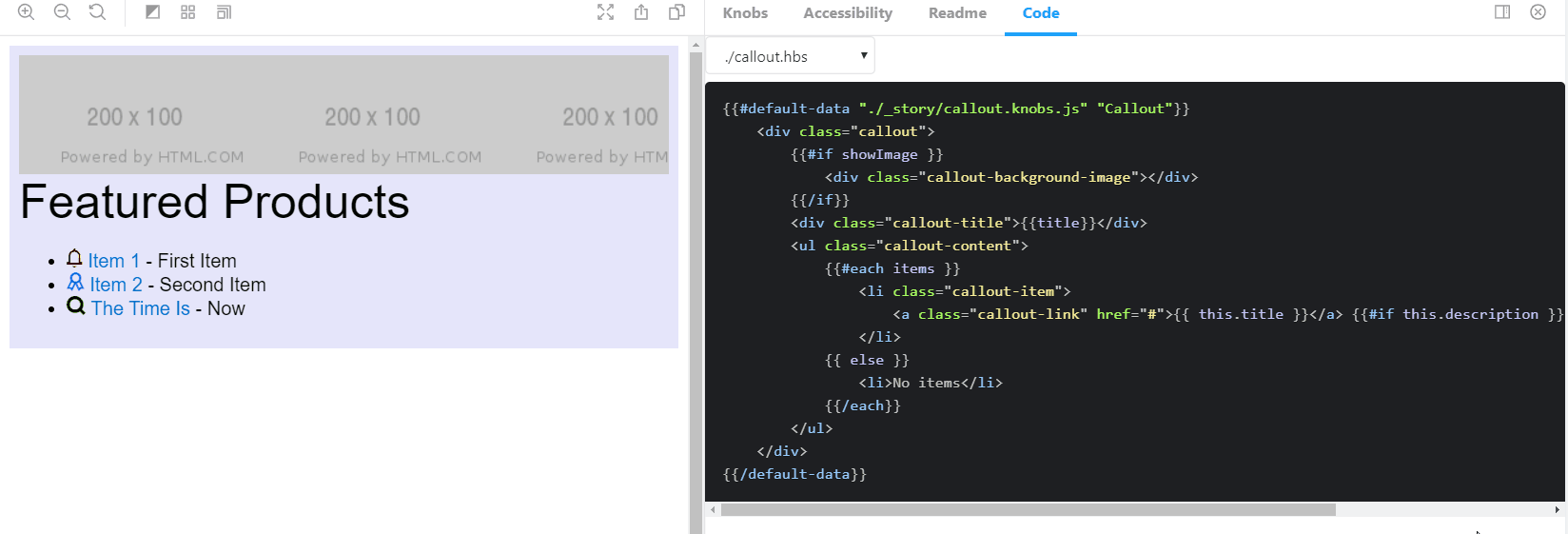 Example showing plugin in action