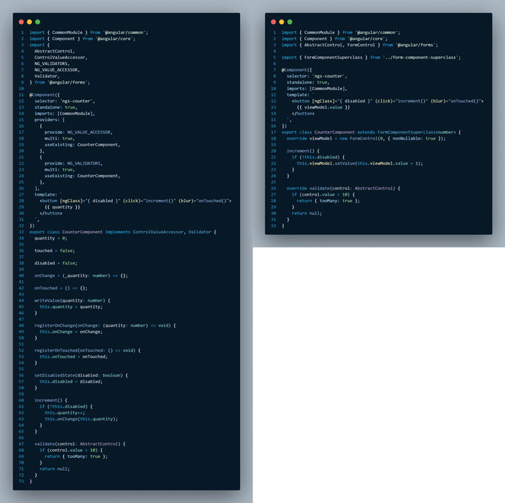 code comparison