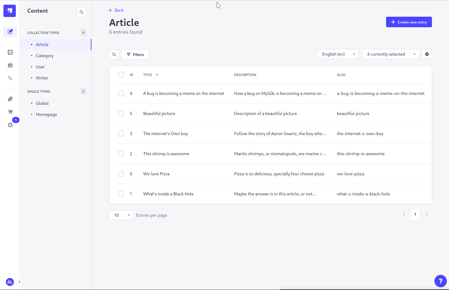 Batch translation showcase