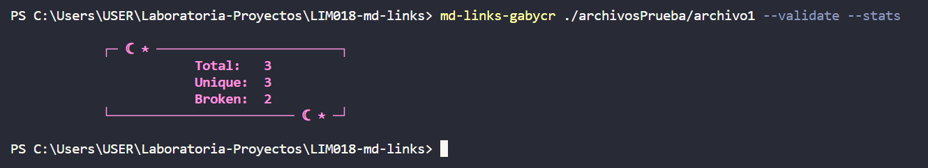 Ejemplo validate y stats